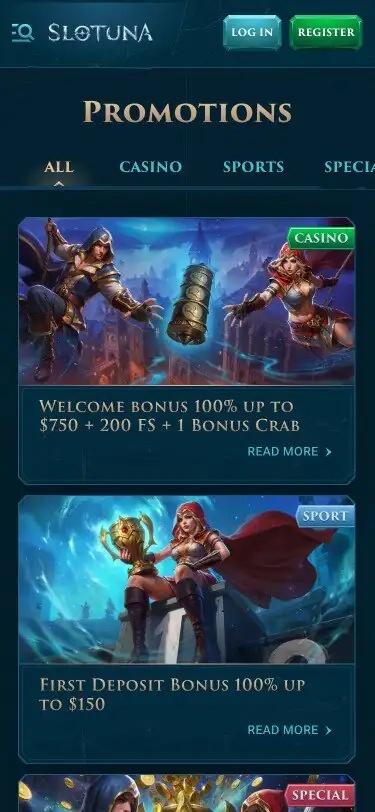 Mobile Ansicht von Slotuna im Vergleich